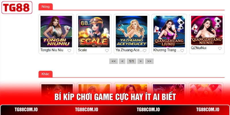 Game Bài TG88 3 Bí kíp chơi game cực hay ít ai biết