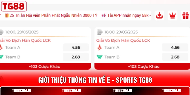 E - Sports TG88 1 Giới thiệu thông tin về E - Sports TG88