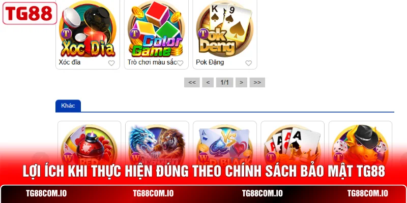 Chính Sách Bảo Mật TG88 3 Lợi ích khi thực hiện đúng theo chính sách bảo mật TG88